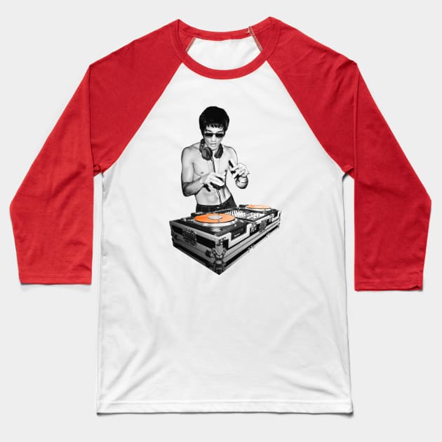 Dj Bruce Lee Movie Enthusiasts Recordings Baseball T-Shirt by jonathanptk